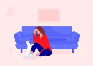 Illustration femme mental health