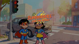 Superheroes on the road