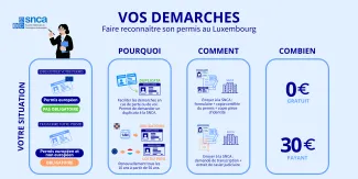 infographie des demarches a faire pour son permis de conduire