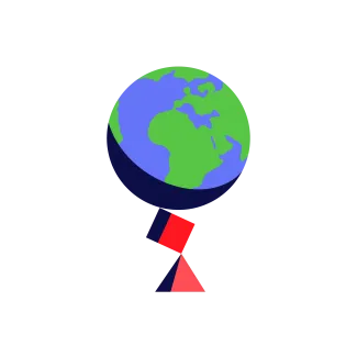 Illustration représentant une terre 