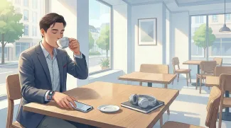 téléphone avec un écran cassé sur une table
