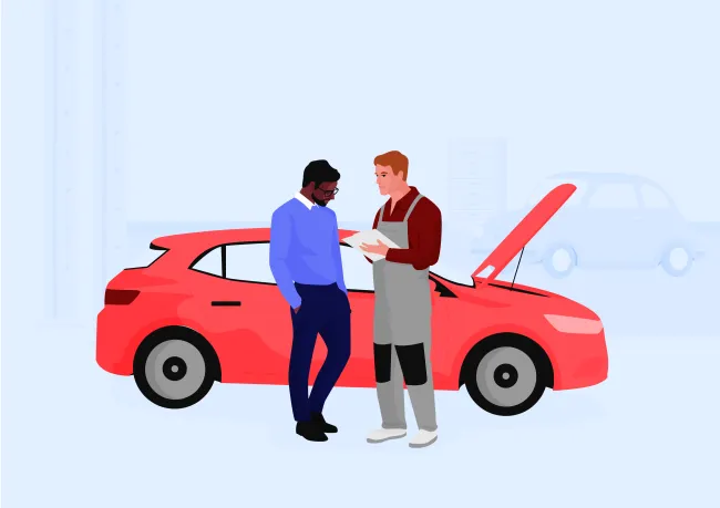 Illustration garage